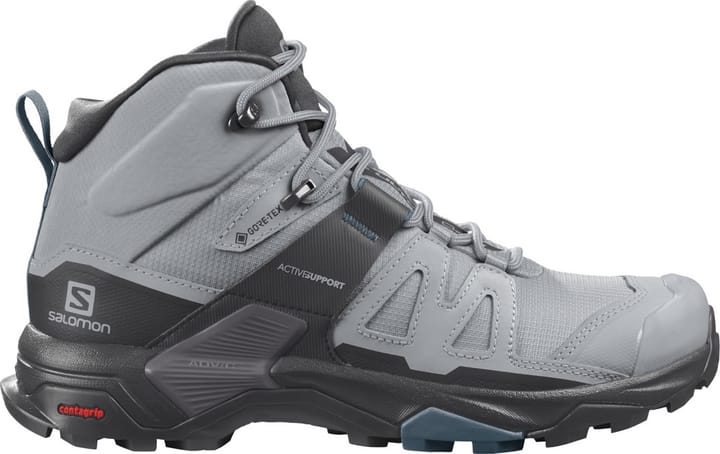 Salomon Women's X Ultra 4 Mid Wide GORE-TEX Quarry/Black/Legion Blue Salomon