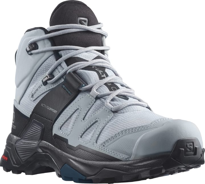 Salomon Women's X Ultra 4 Mid Wide GORE-TEX Quarry/Black/Legion Blue Salomon