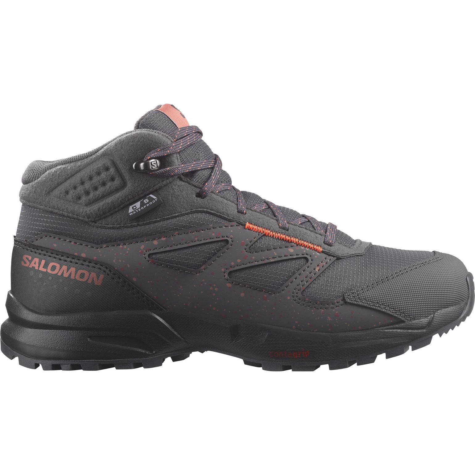 Salomon Juniors' Outway Mid ClimaSalomon Waterproof Magnet/Phantom/Coral