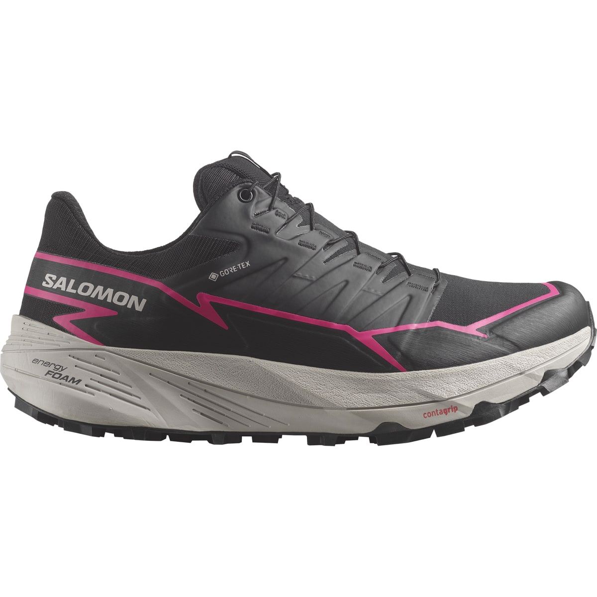 Salomon Thundercross Gtx W Black/Black/Pink Glo