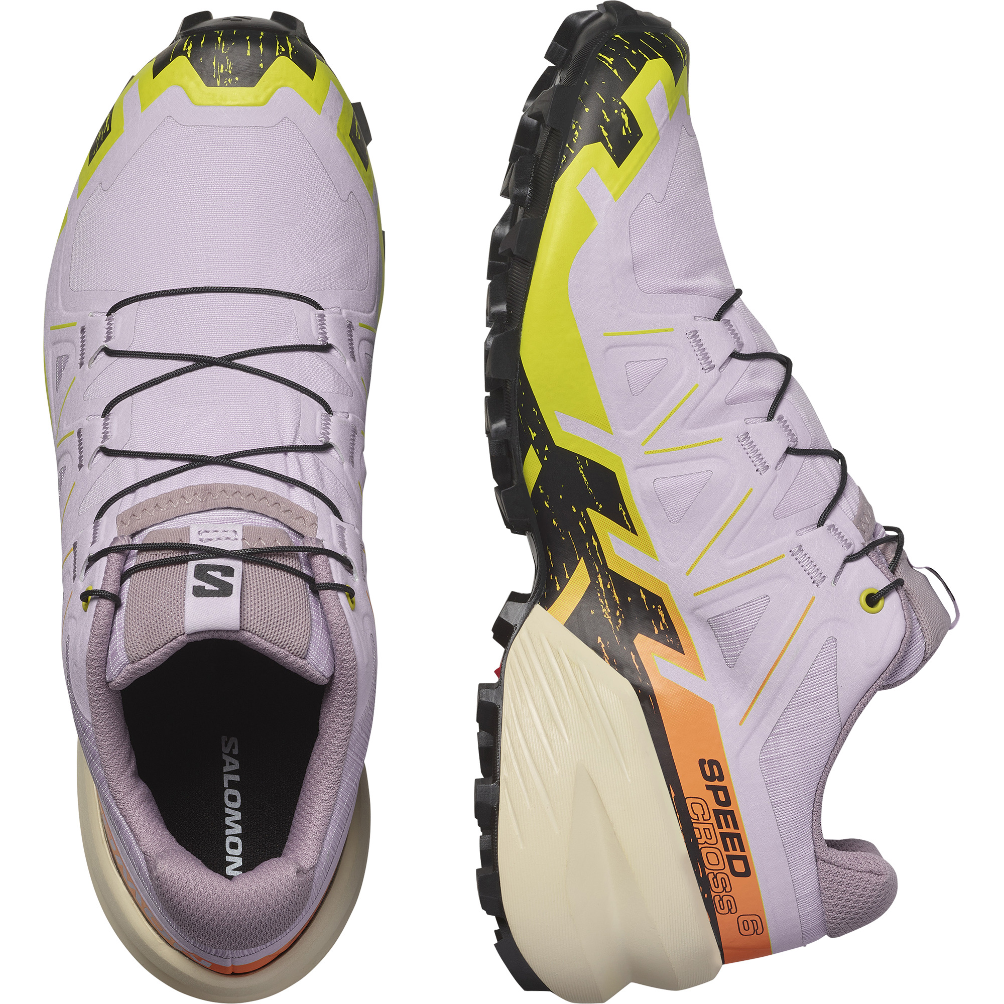  Salomon Women's SPEEDCROSS PEAK CLIMASALOMON WATERPROOF Trail  Running Shoes for Women, Black / Nightshade / Orchid Petal, 7