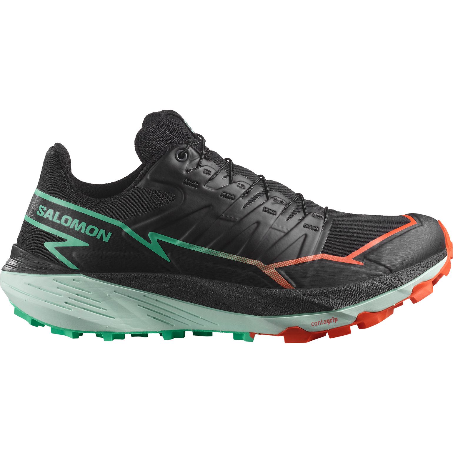 Salomon Women's Thundercross Black/Cherry Tomato/Electric Green