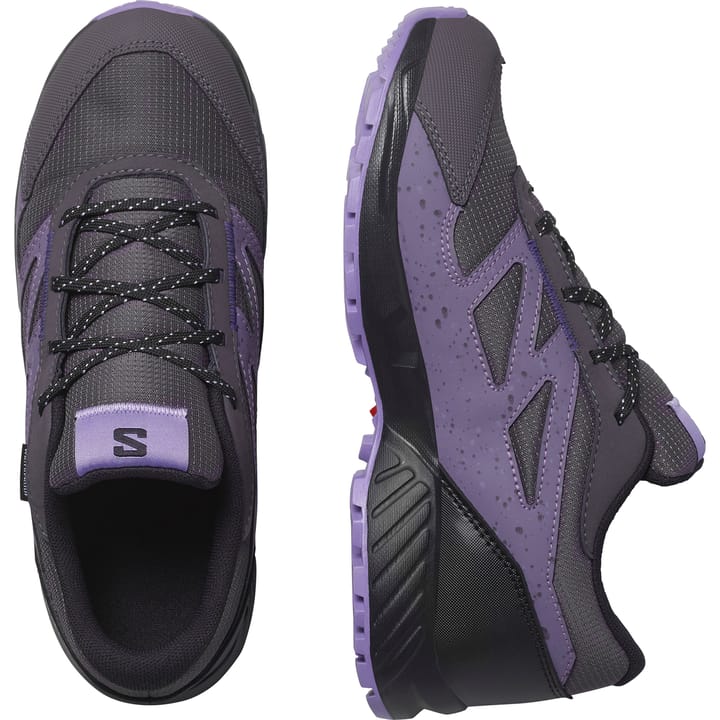 Salomon Juniors' Outway ClimaSalomon Waterproof Nine Iron/Cadet/Aster Purple Salomon