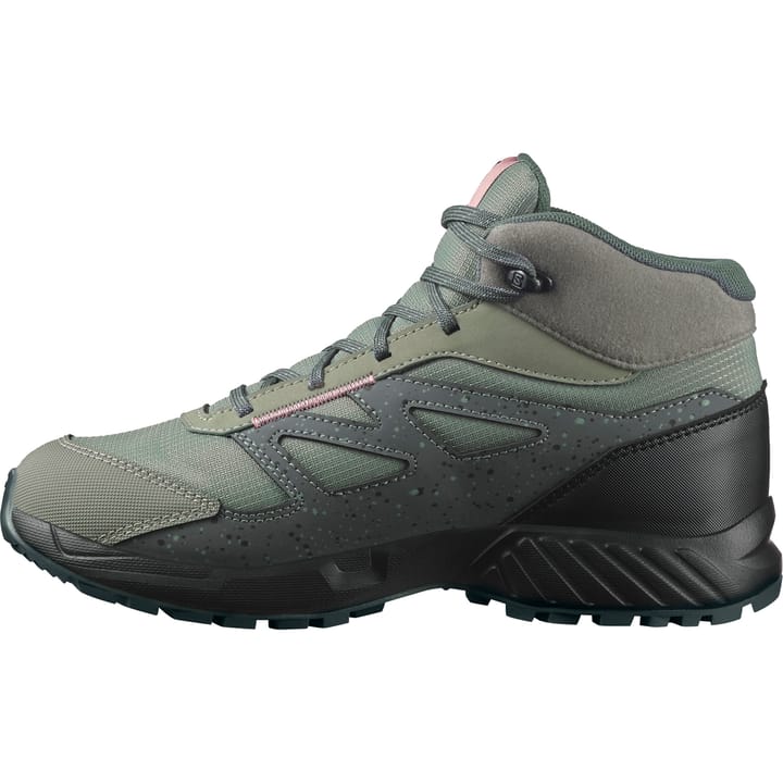 Salomon Juniors' Outway Mid ClimaSalomon Waterproof Agave Green/Black/Cadet Salomon