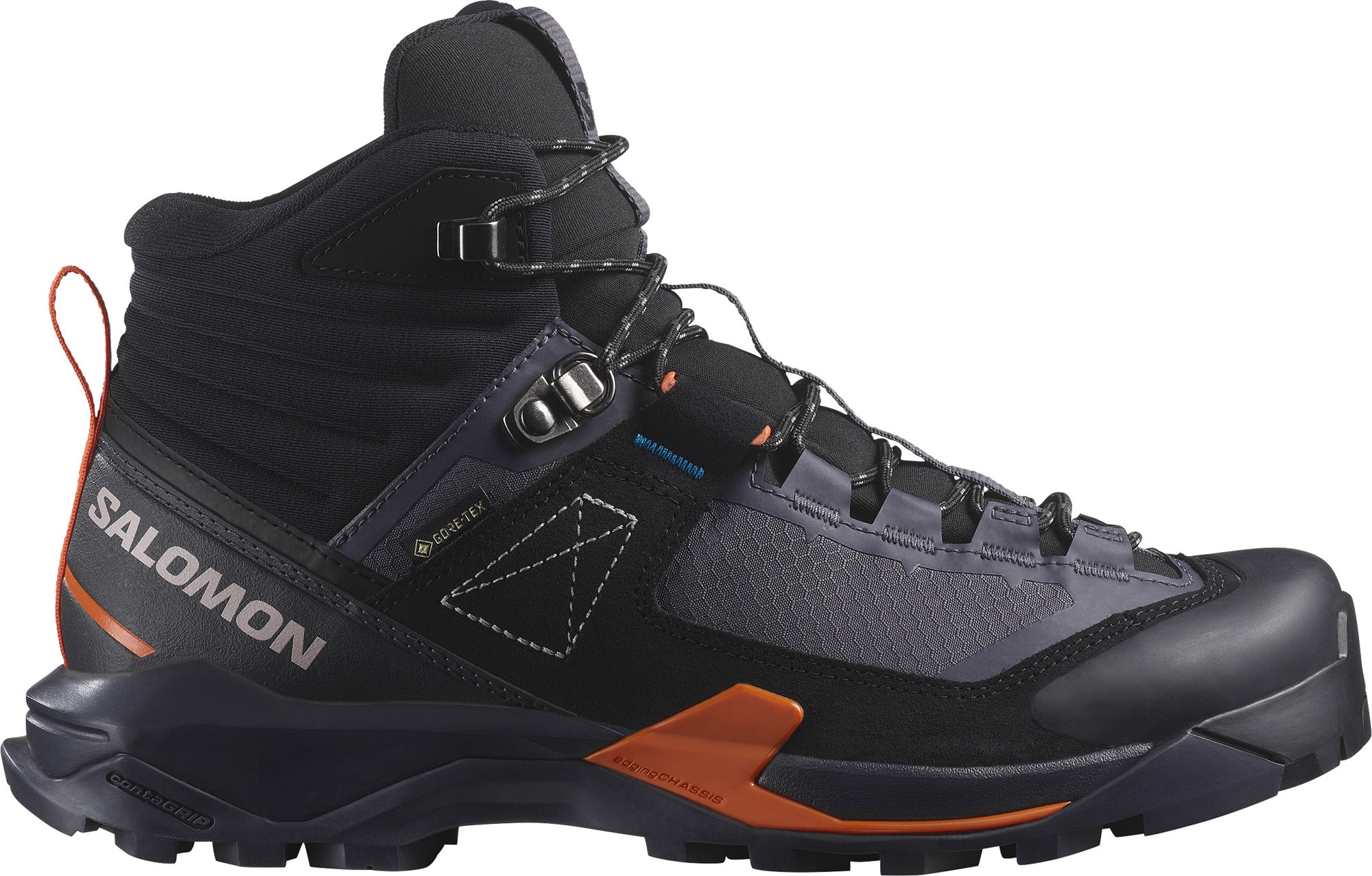 Salomon Women's X Ultra Alpine Mid GORE-TEX Nine Iron/Black/Red Orange, Nine Iron / Black / Red Orange, 36 2/3