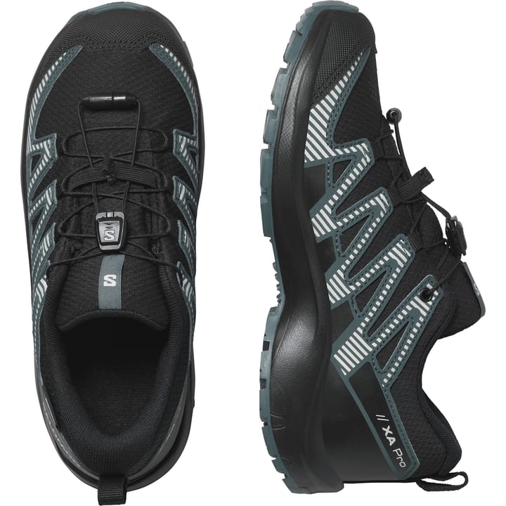 Salomon Juniors' XA Pro V8 ClimaSalomon Waterproof Black/Phantom/Dark Slate Salomon