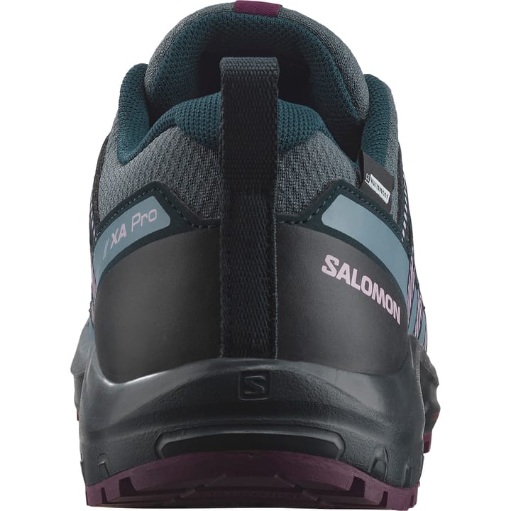 Salomon Juniors' XA Pro V8 ClimaSalomon Waterproof Neptune/Carbon/Plum Caspia Salomon