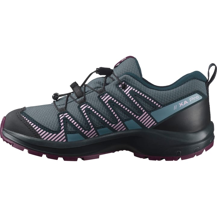 Salomon Juniors' XA Pro V8 ClimaSalomon Waterproof Neptune/Carbon/Plum Caspia Salomon