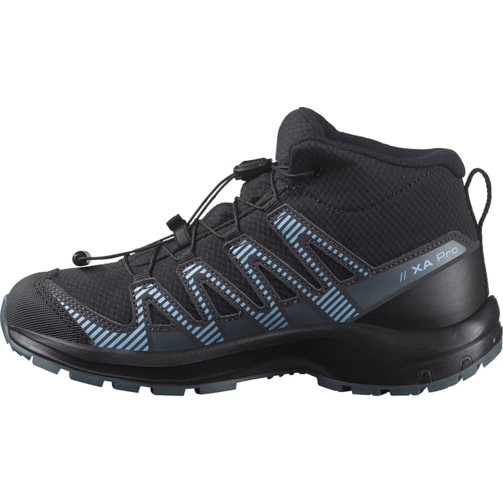 Salomon Juniors' XA Pro V8 Mid Climasalomon Waterproof Black/Neptune/Alaskan Blue Salomon