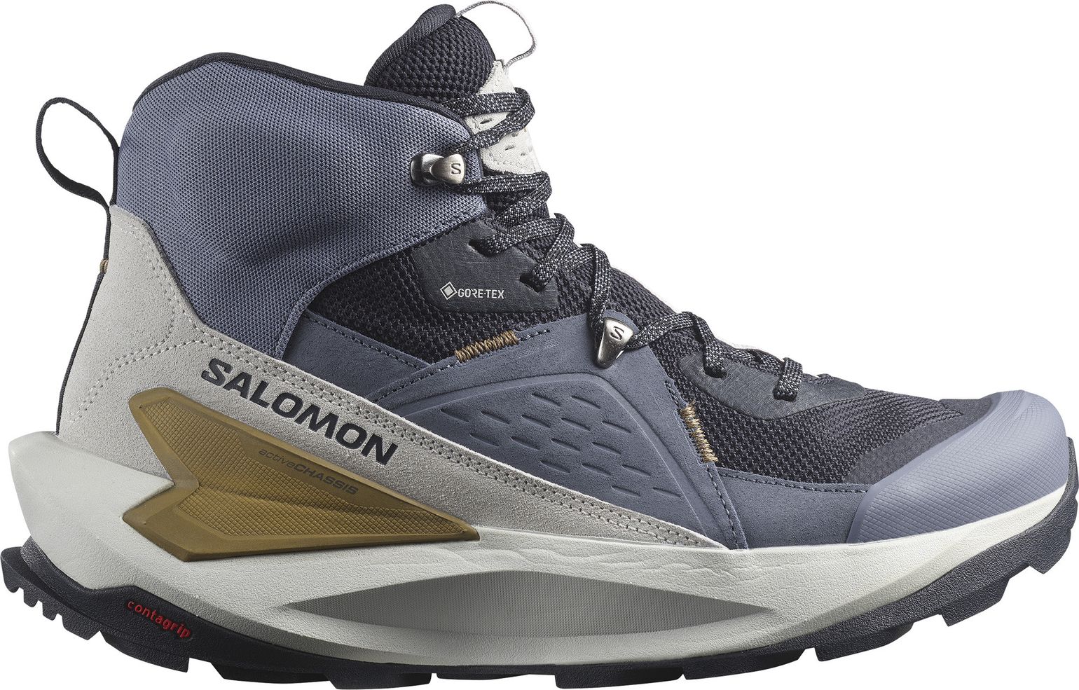 Salomon Men's Elixir Mid GORE-TEX Dark Navy/Grisaille/Gray Violet 100