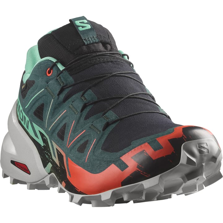 Salomon Women's Speedcross 6 GORE-TEX Black/Electric Green/Cherry Tomato Salomon