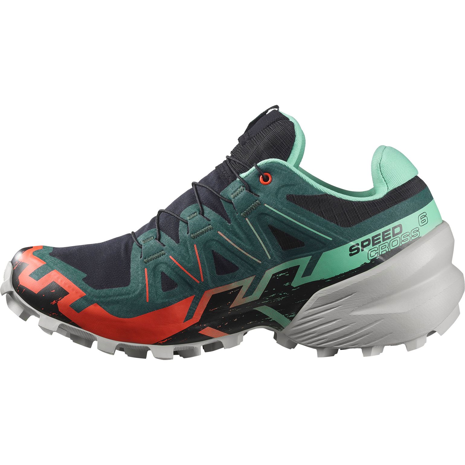 Salomon Women's Speedcross 6 GORE-TEX Black/Electric Green/Cherry Tomato