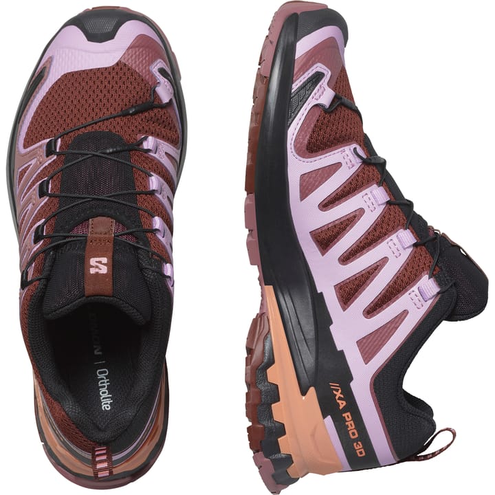 Salomon Women's XA Pro 3D V9 Rum Raisin/Orchid Bouquet/Canyon Clay Salomon