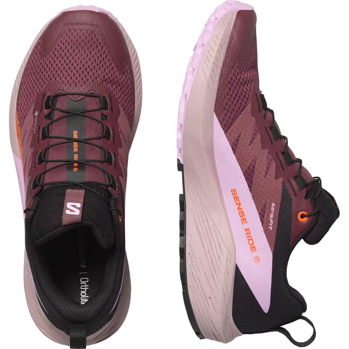 Salomon Women's Sense Ride 5 GORE-TEX Catawba Grape/Orchid Bouquet/Cherry Tomato Salomon