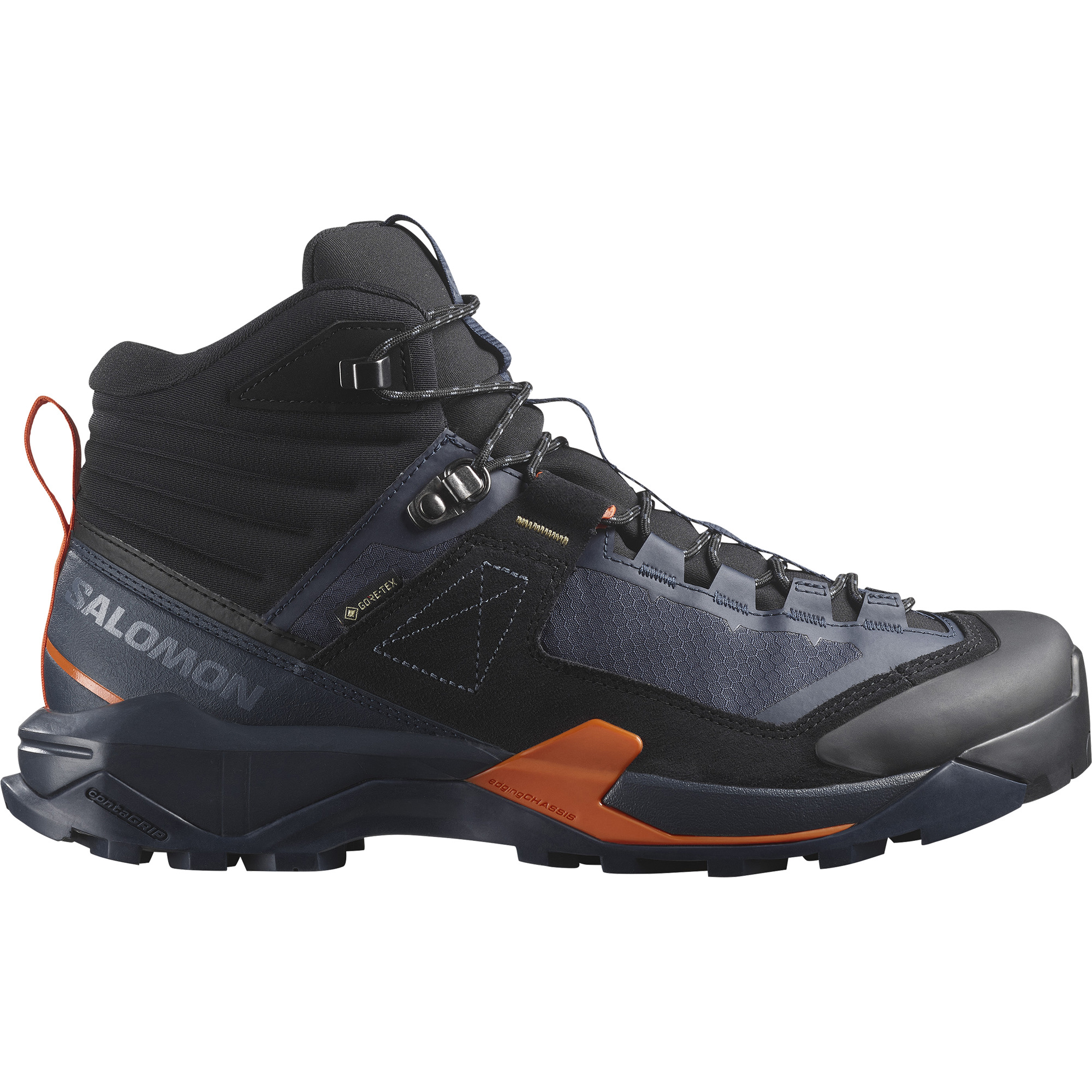 Salomon Men’s X Ultra Alpine Mid GORE-TEX Blue Nights/Black/Red Orange