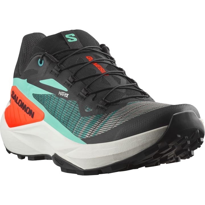 Salomon Men's Genesis Black / Electric Green / Cherry Tomato Salomon