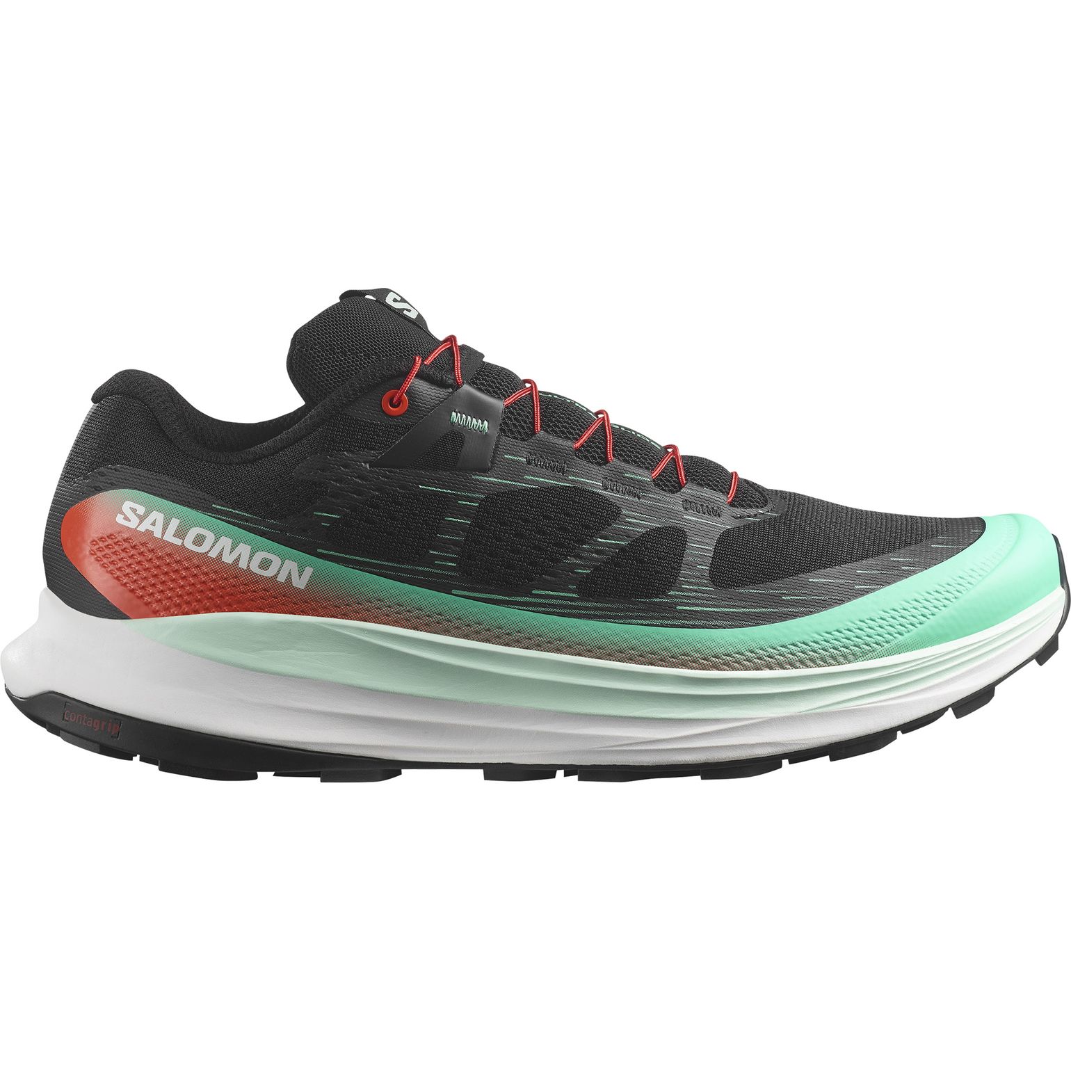 Salomon Ultra Glide 2 Black / Electric Green / Cherry Tomato