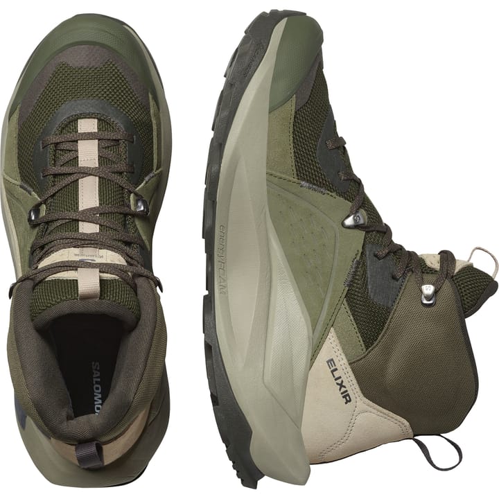 Salomon Men's Elixir Mid GORE-TEX Peat/Vintage Khaki/Castlerock Salomon