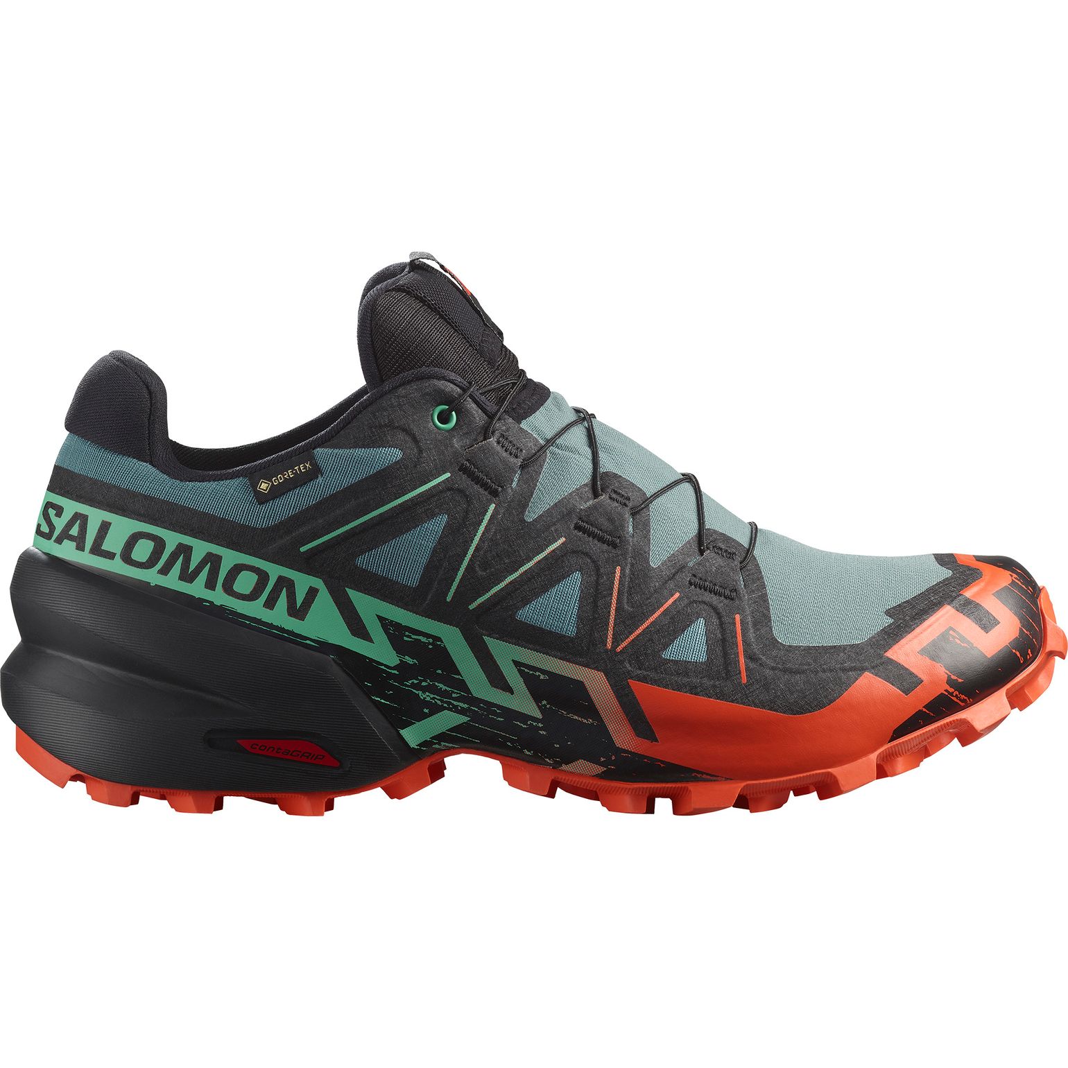 Salomon Men's Speedcross 6 GORE-TEX North Atlantic / Black / Cherry Tomato