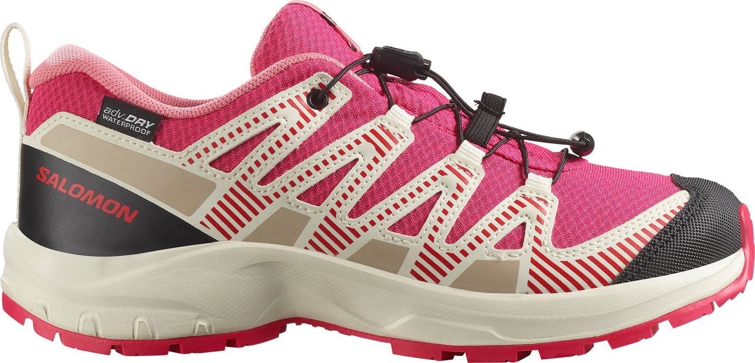 Salomon Kids' XA Pro V8 Waterproof Rouge Red/vanilla Ice/flamingo Pink