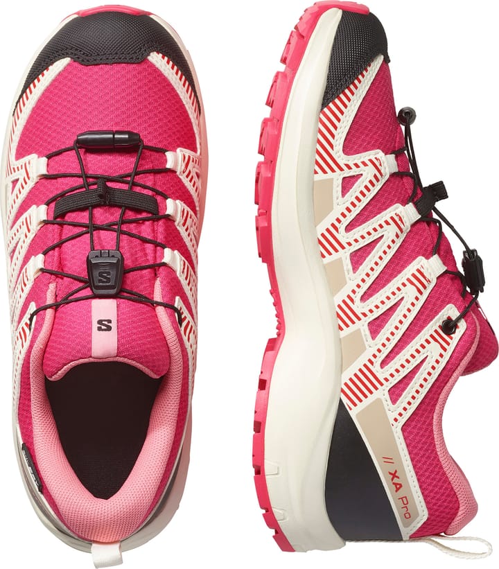 Salomon Kids' XA Pro V8 Waterproof Rouge Red/vanilla Ice/flamingo Pink Salomon