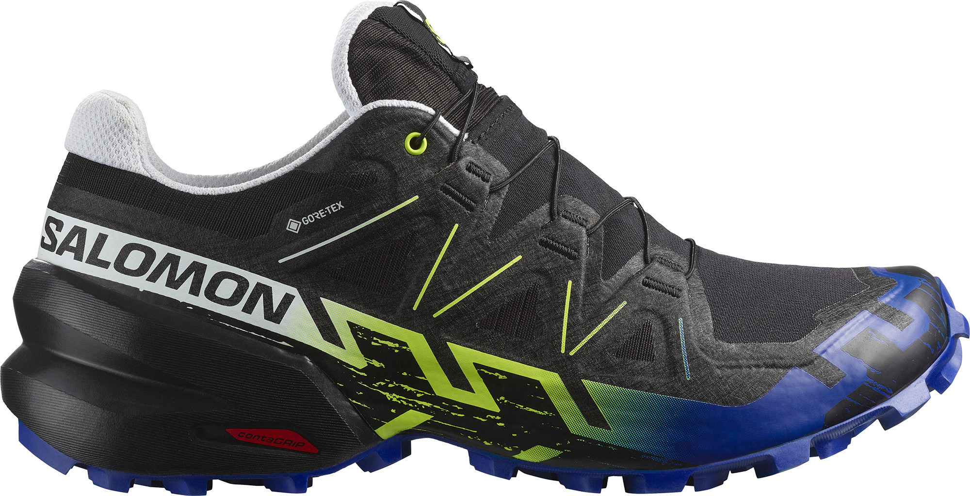 Salomon Men’s Shoes Speedcross 6 GORE-TEX Black/Surf The Web/Safety Yellow