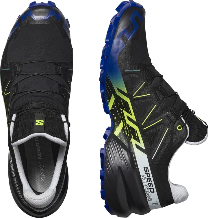 Salomon Shoes Speedcross 6 Gtx Fan Fire Black/Su Black/Surf The Web/Safety Yellow Salomon