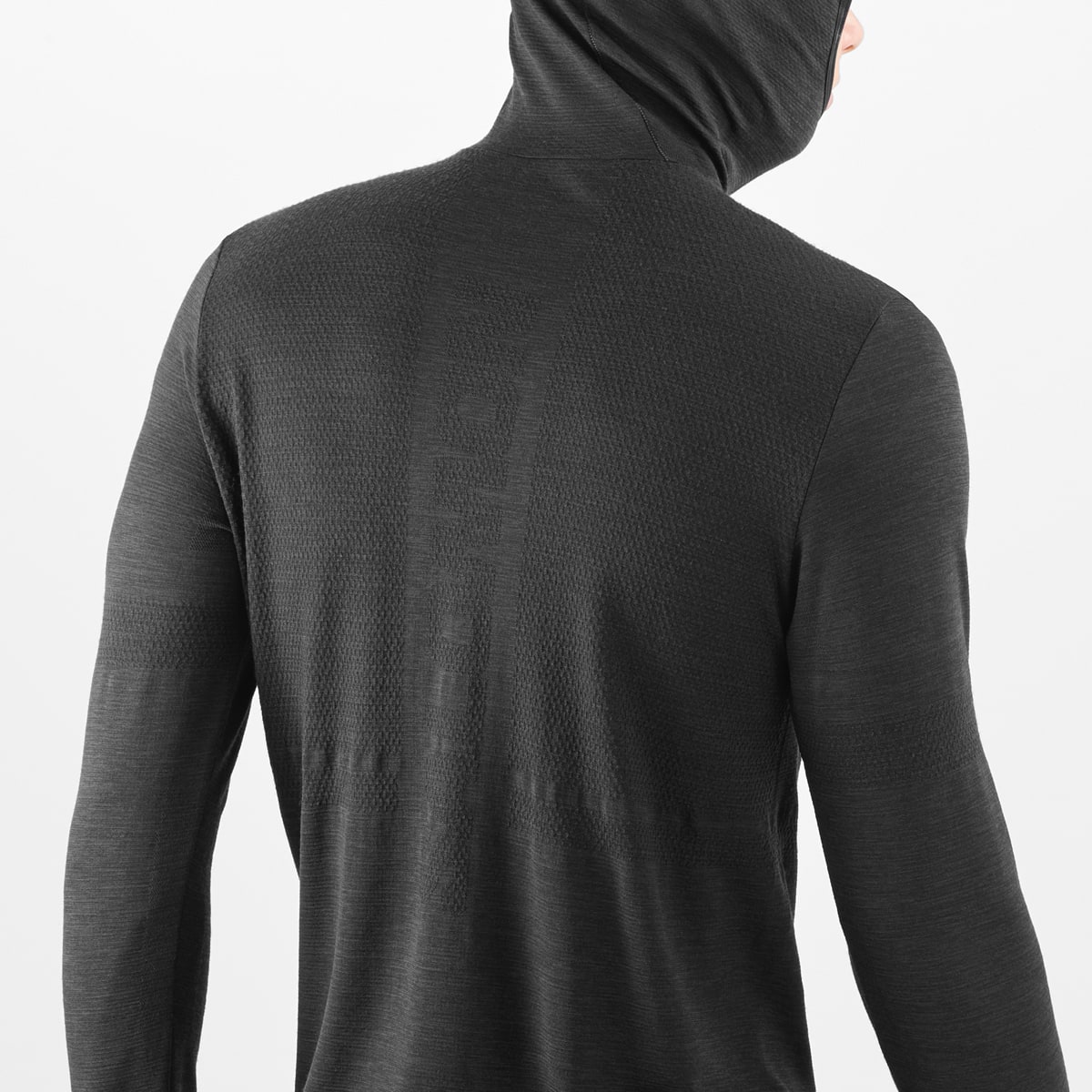 Men s Essential Wool Hooded Black Buy Men s Essential Wool