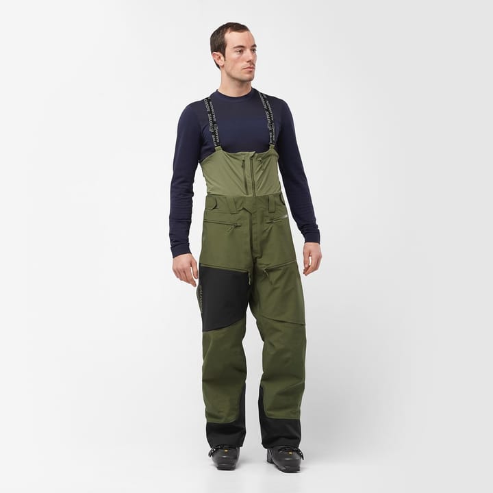 Salomon Men's S/Lab QST GORE-TEX Pro Bib Pants Olive Green/Deep Black Salomon