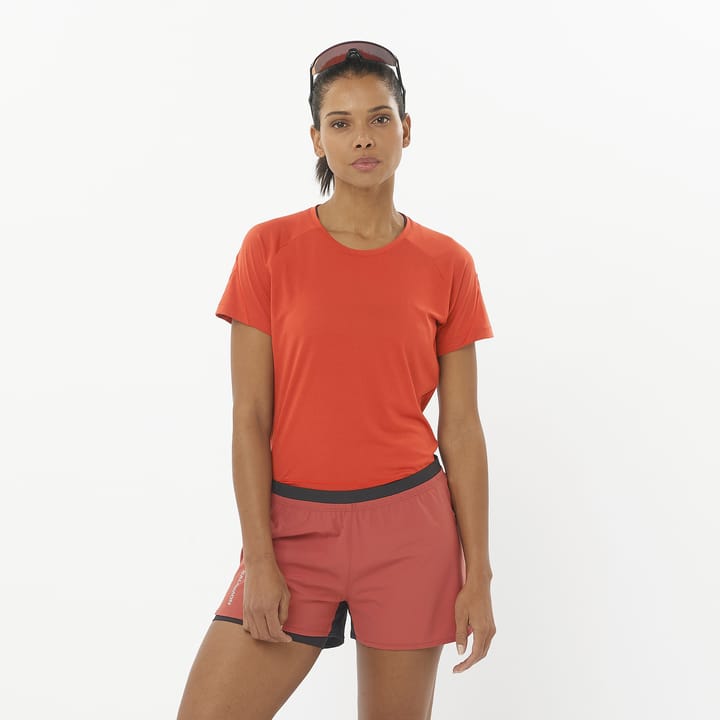 Salomon Women's Cross Run Tee Cherry Tomato Salomon