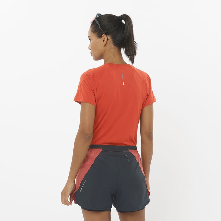 Salomon Women's Cross Run Tee Cherry Tomato Salomon