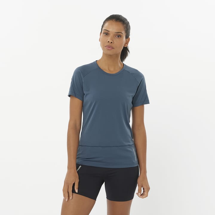 Salomon Women's Cross Run Tee Midnight Navy Salomon