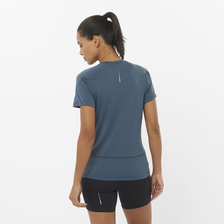 Salomon Women's Cross Run Tee Midnight Navy Salomon