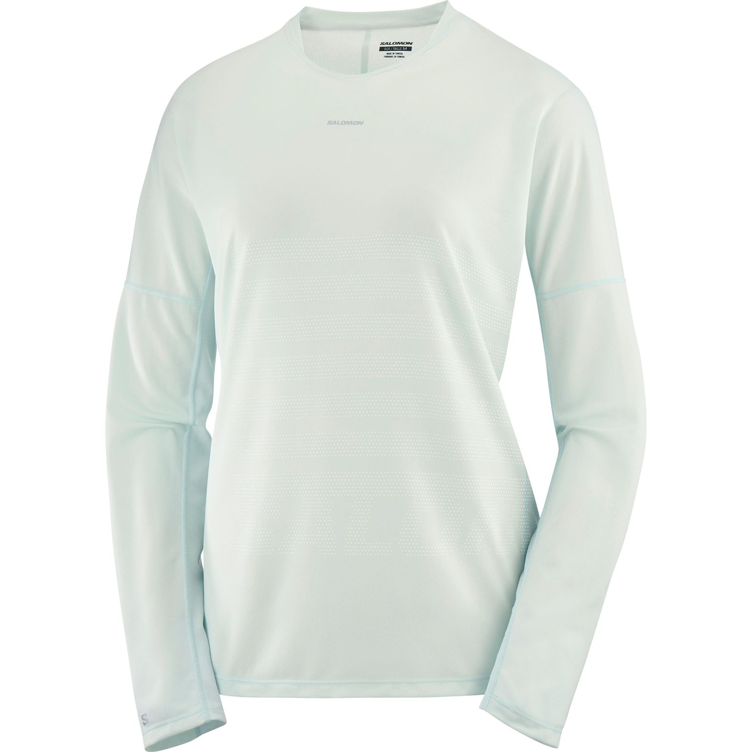 Salomon Sense Aero Ls Tee Gfx W Misty Blue / White