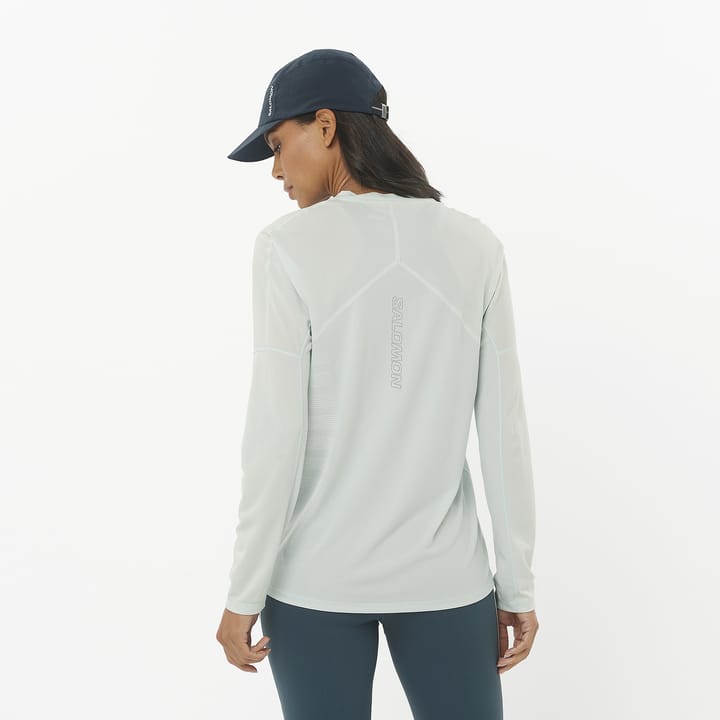 Salomon Sense Aero Ls Tee Gfx W Misty Blue / White Salomon