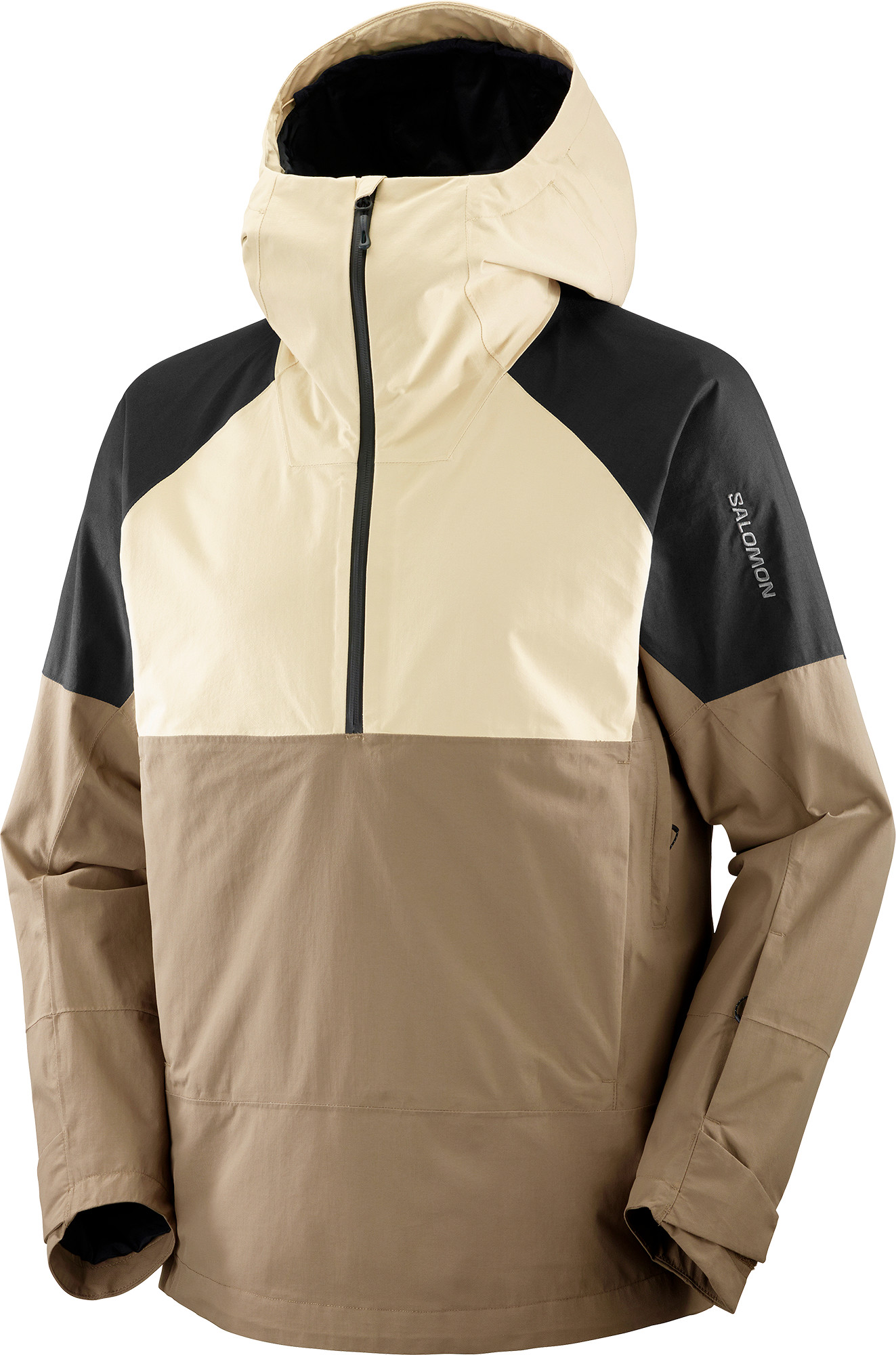 Salomon Men’s Transfer Anorak White Pepper/Deep Black/Shitake