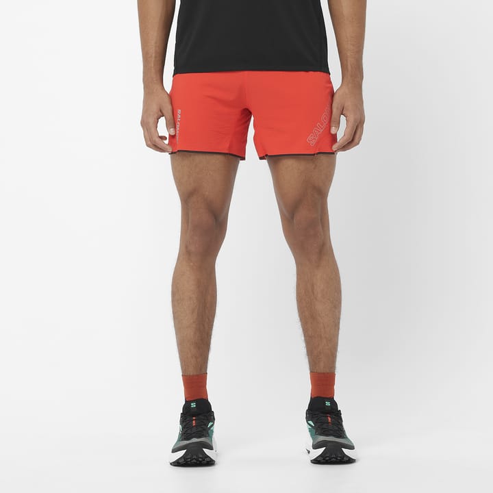 Salomon Men's Sense Aero 5'' Shorts Cherry Tomato Salomon