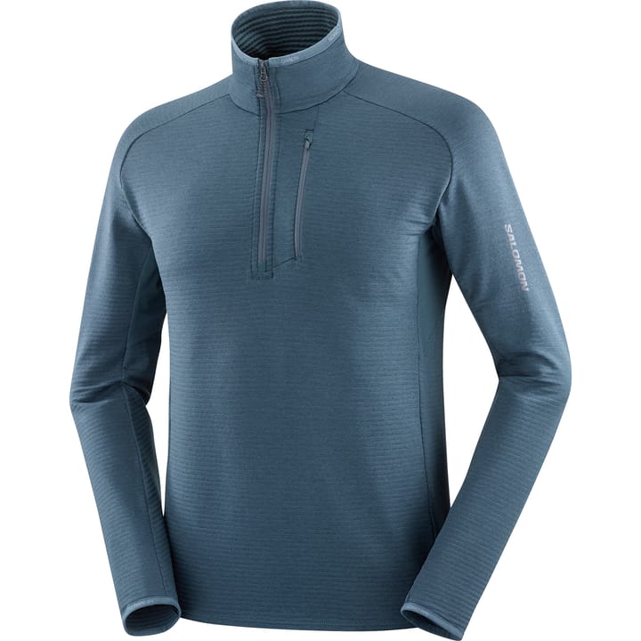 Salomon Men's Essential Lightwarm Half Zip Midnight Navy Salomon