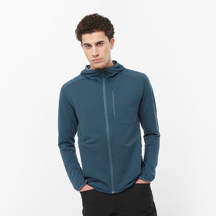 Salomon Men's Essential Lightwarm Hoodie Midnight Navy Salomon