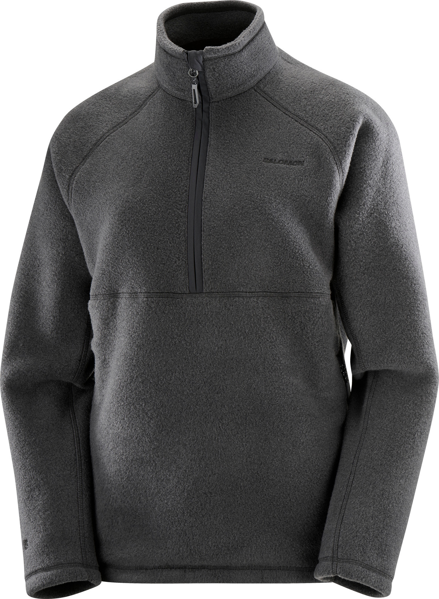 Salomon Women's Chroma Fleece Half Zip Deep Black, L