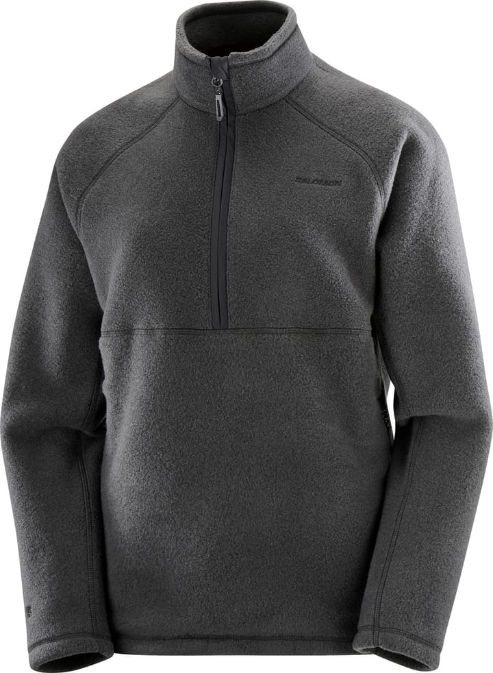 Salomon Women's Chroma Fleece Half Zip Deep Black Salomon