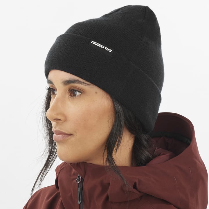 Salomon Flatspin Reversible Beanie Deep Black / Cherry Tomato / Rum Raisin Salomon