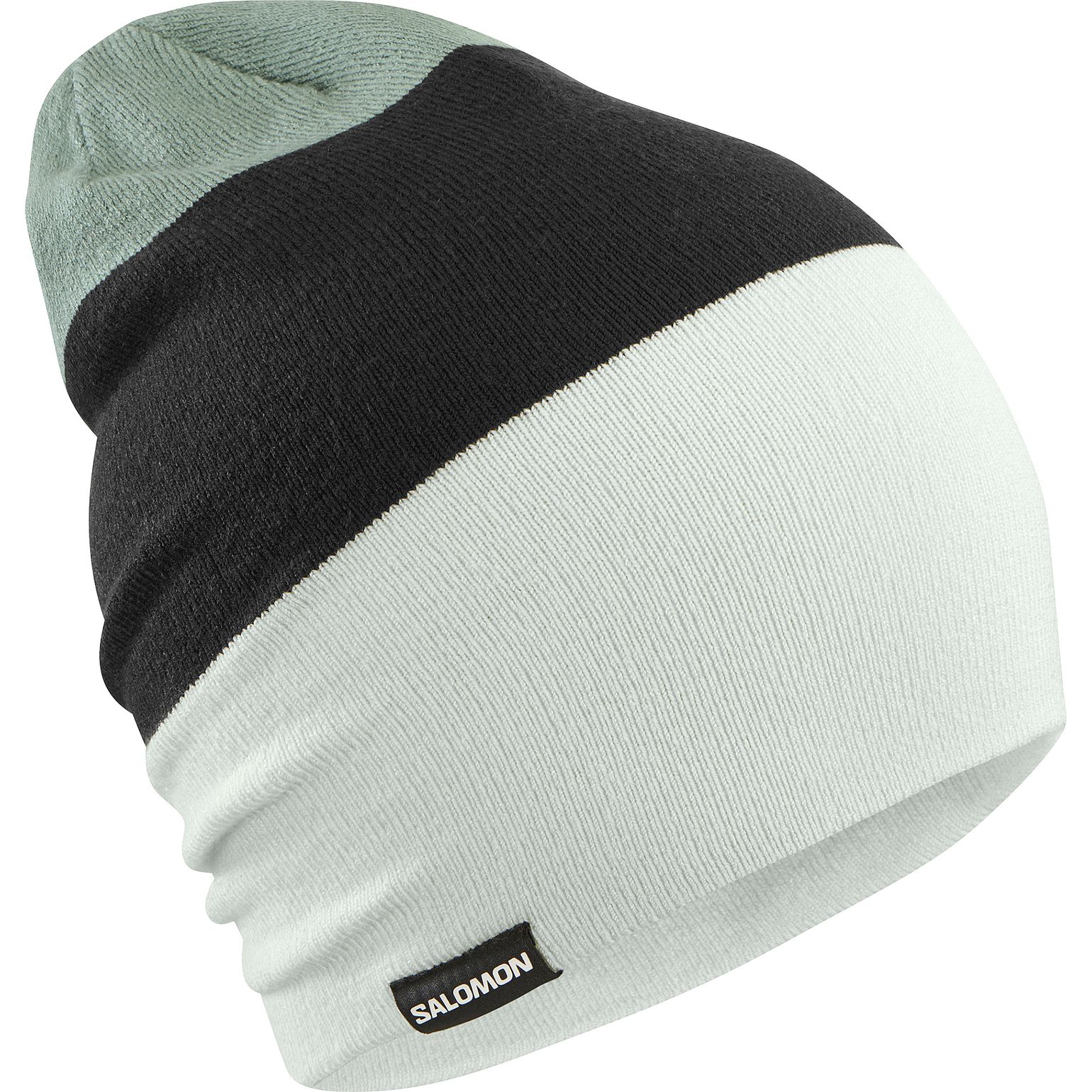 Salomon Flatspin Reversible Beanie Misty Blue / Deep Black / Arctic