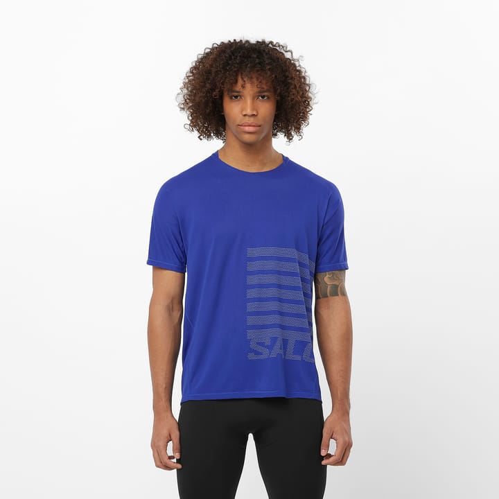 Salomon Sense Aero Ss Tee Gfx M Surf The Web / Rainy Day Salomon