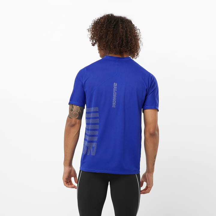 Salomon Sense Aero Ss Tee Gfx M Surf The Web / Rainy Day Salomon