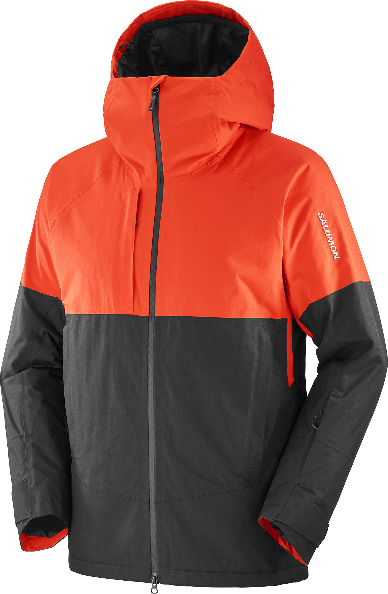 Salomon Men’s Transfer Puff Jacket Cherry Tomato/Deep Black