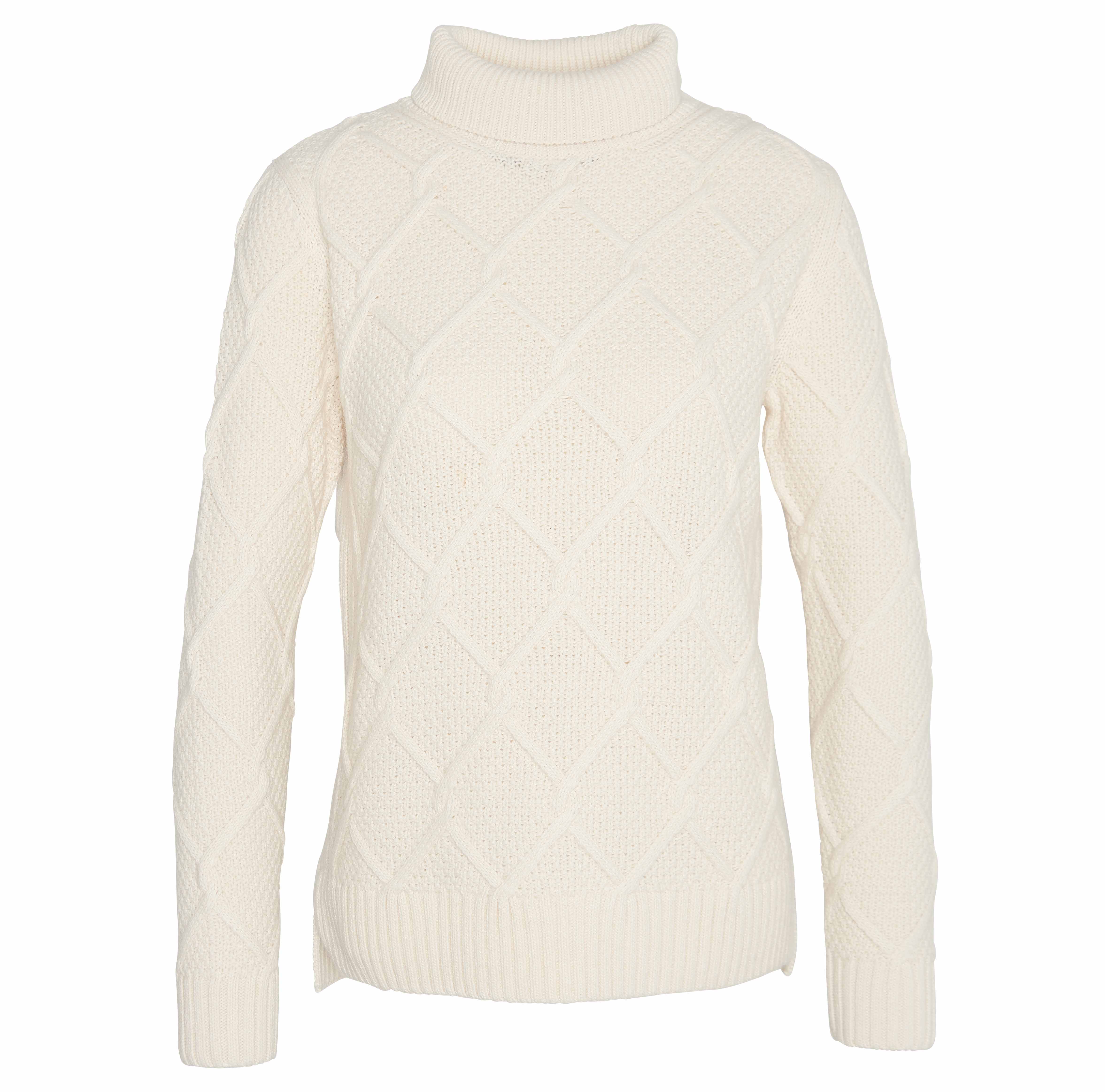 Barbour Women’s Barbour Burne Roll Neck Knit Ecru