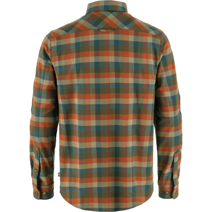 Fjällräven Men's Lappland Stretch Flannel Shirt Laurel Green-Autumn Leaf Fjällräven