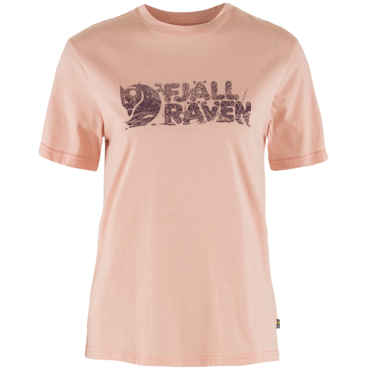 Fjällräven Women’s Lush Logo T-Shirt Chalk Rose