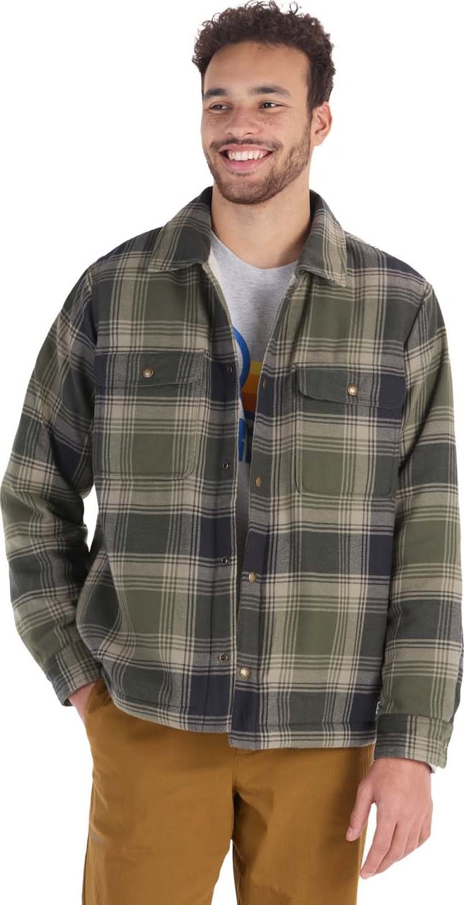 Marmot Men s Ridgefield Sherpa Flannel Shirt Jacket Nori